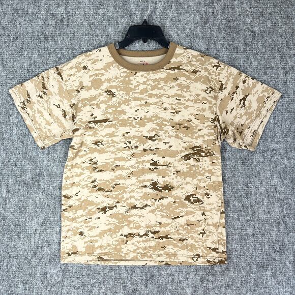Rothco Shirt Mens XL Digital Camo Desert Basic Casual Short-sleeve Tee Ringer - Picture 1 of 9